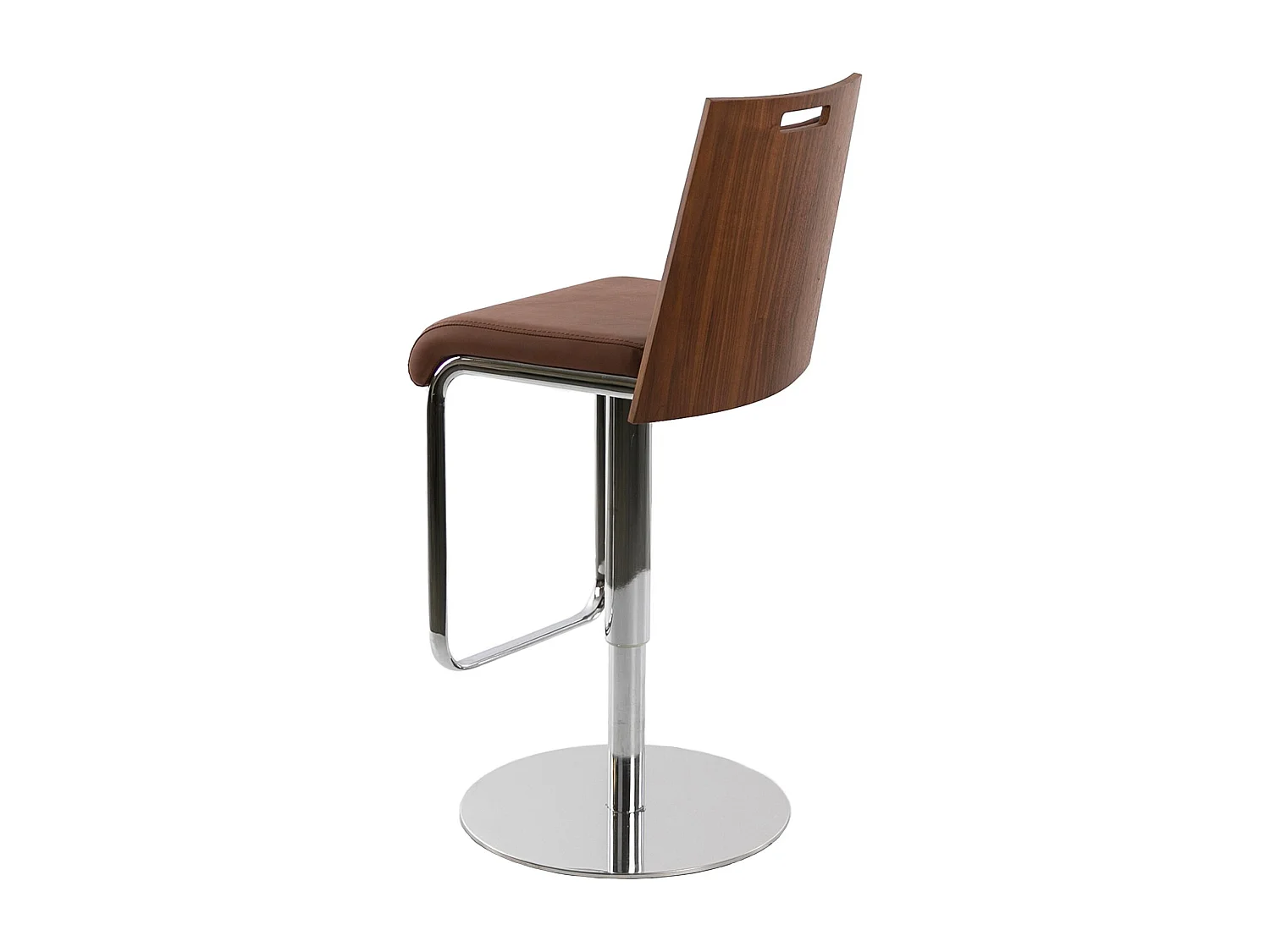 Tabouret en simili cuir et acier chromé 4072 ANGEL CERDA