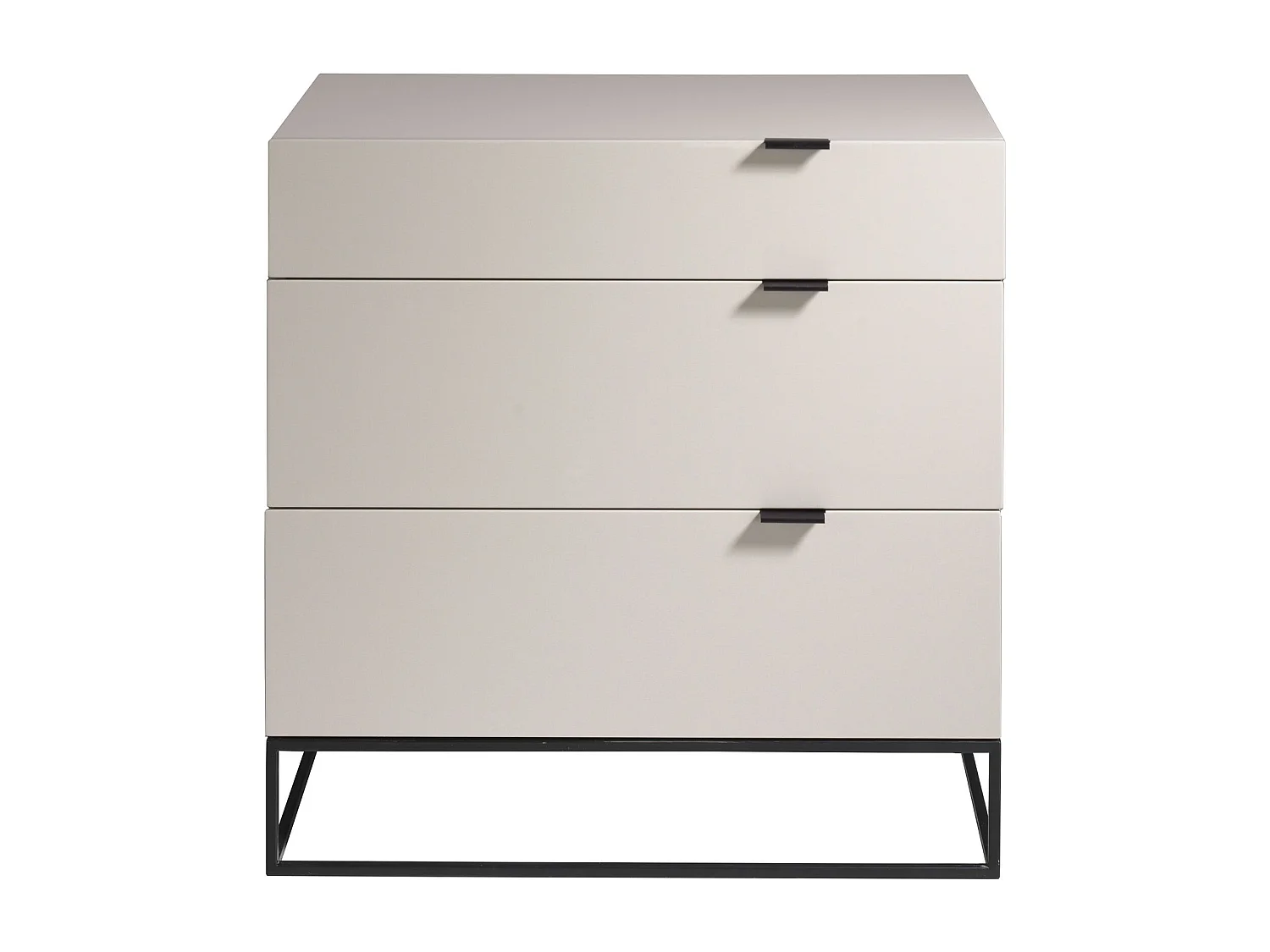 Coffre en bois gris perle et acier noir 7020 ANGEL CERDA