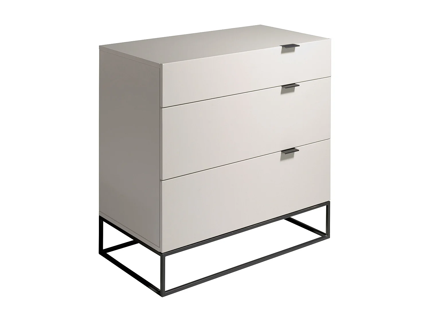 Ladekast grijs hout en zwart staal 7020 ANGEL CERDA