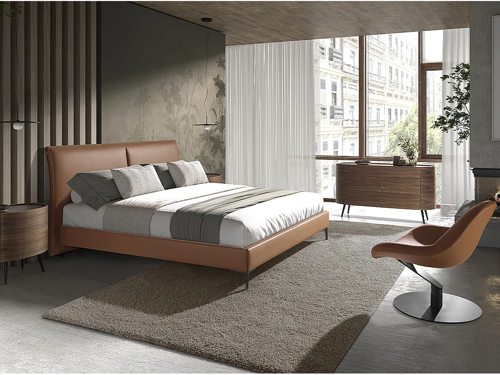 Komoda orzech i czarna stal 7075 ANGEL CERDA