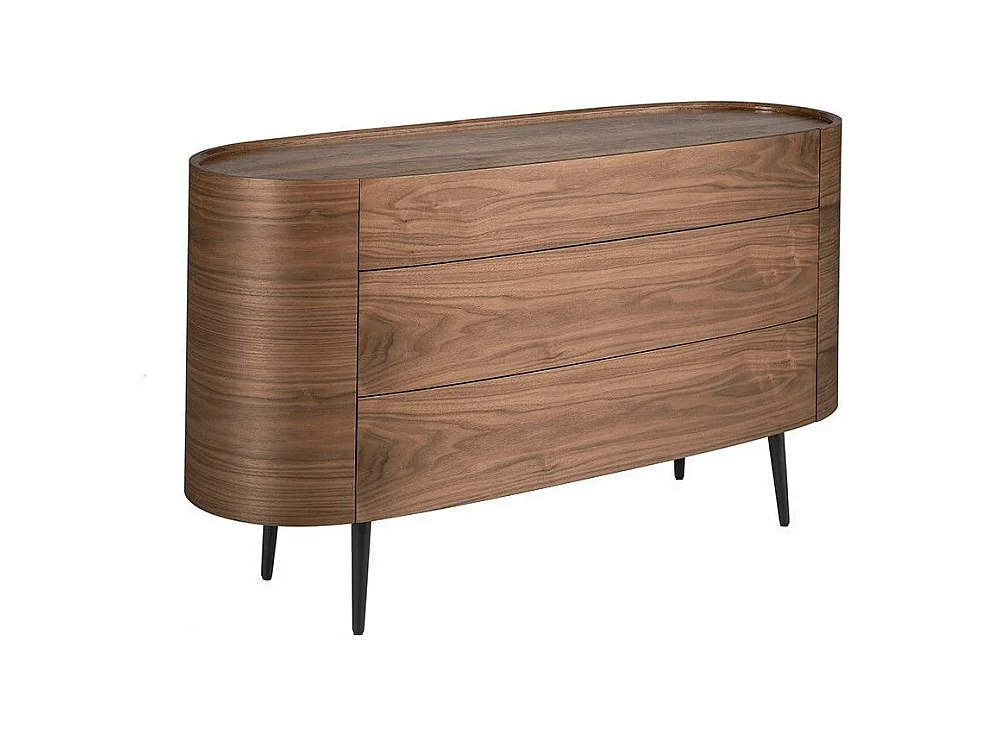 Commode noyer et pieds noirs 7075 ANGEL CERDA