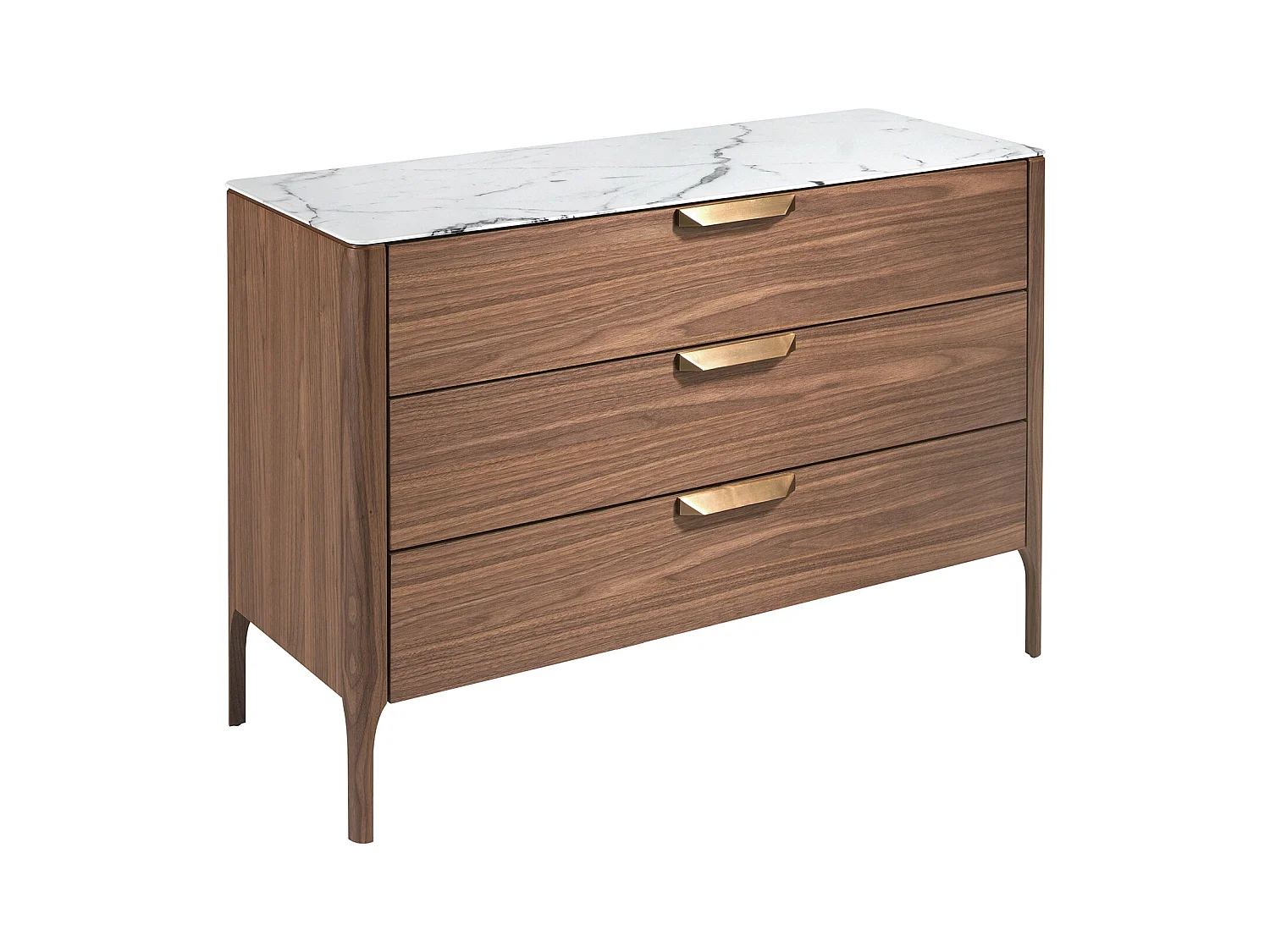 Kommode Nussbaum Fiberglas Marmoreffekt  7044 ANGEL CERDA