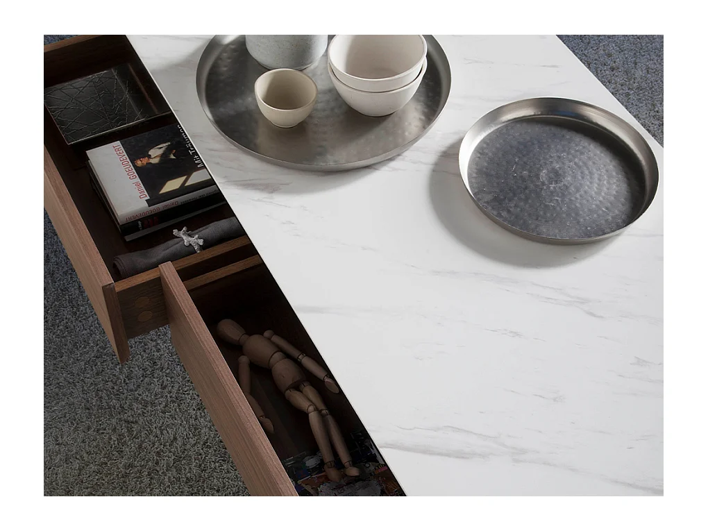 Calacatta porseleinen salontafel 2049 ANGEL CERDA