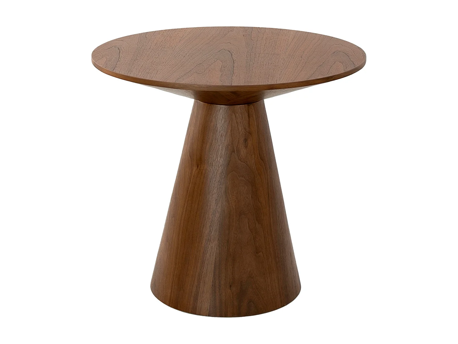 Runder Couchtisch aus Nussbaumholz  2043 ANGEL CERDA