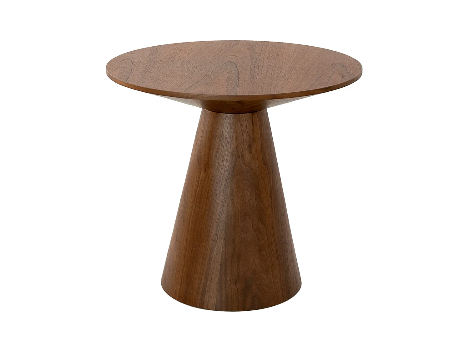Runder Couchtisch aus Nussbaumholz  2043 ANGEL CERDA