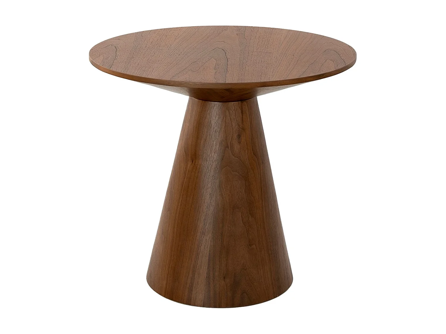 Table d'angle ronde en noyer 2043 ANGEL CERDA