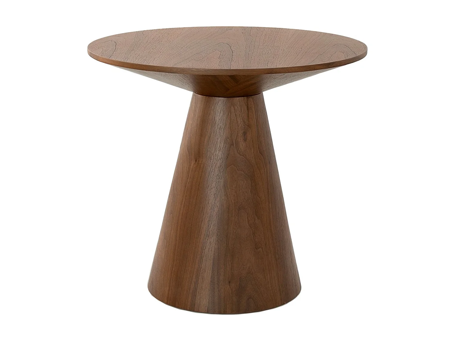 Table d'angle ronde en noyer 2043 ANGEL CERDA