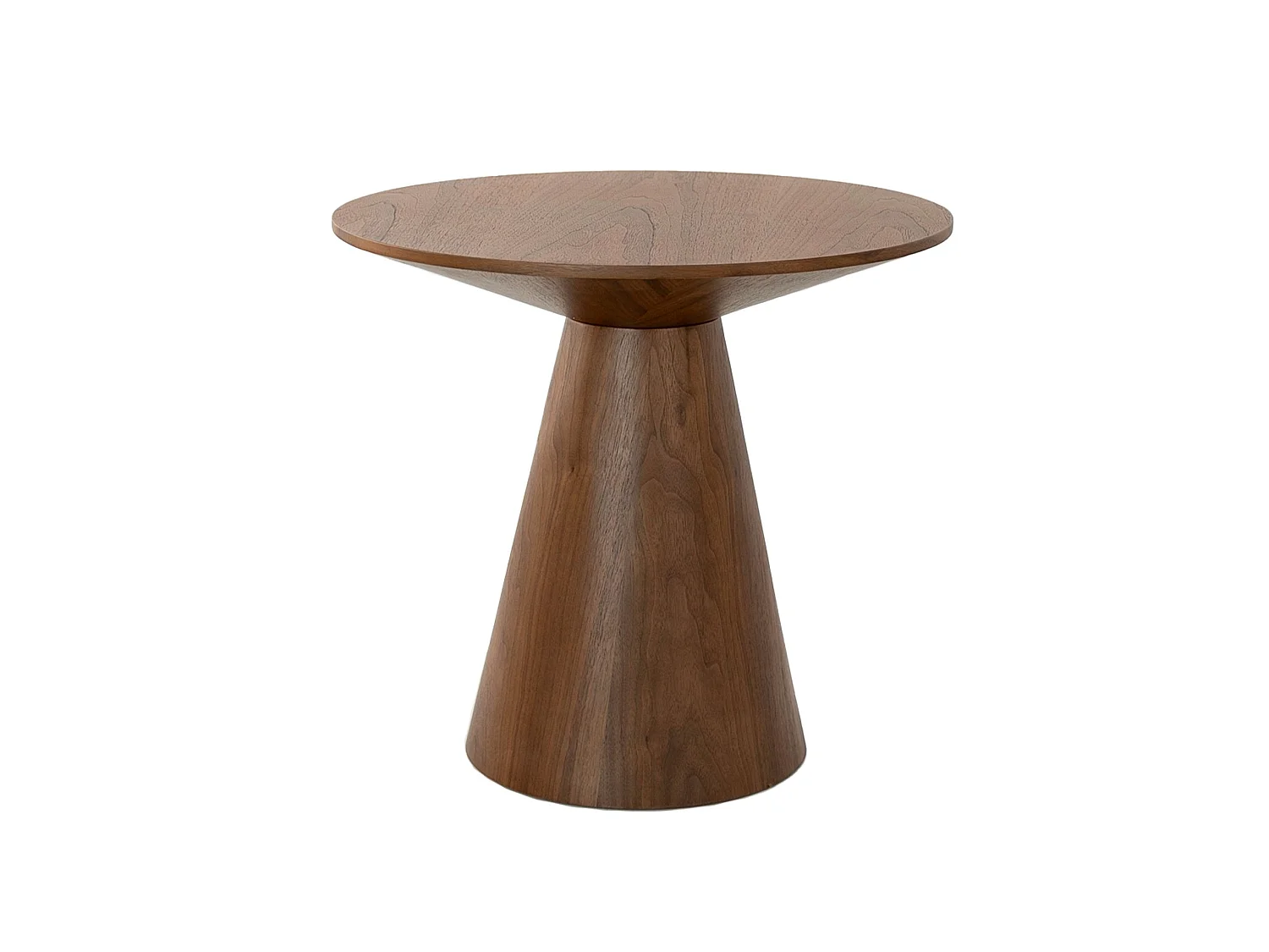 Table d'angle ronde en noyer 2043 ANGEL CERDA