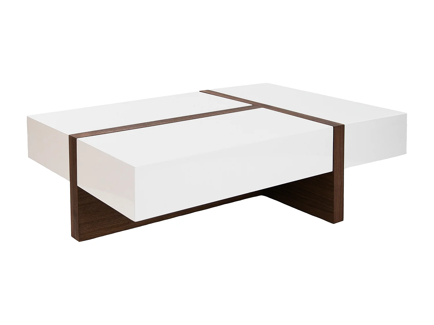 Witte salontafel van notenhout 2060 ANGEL CERDA