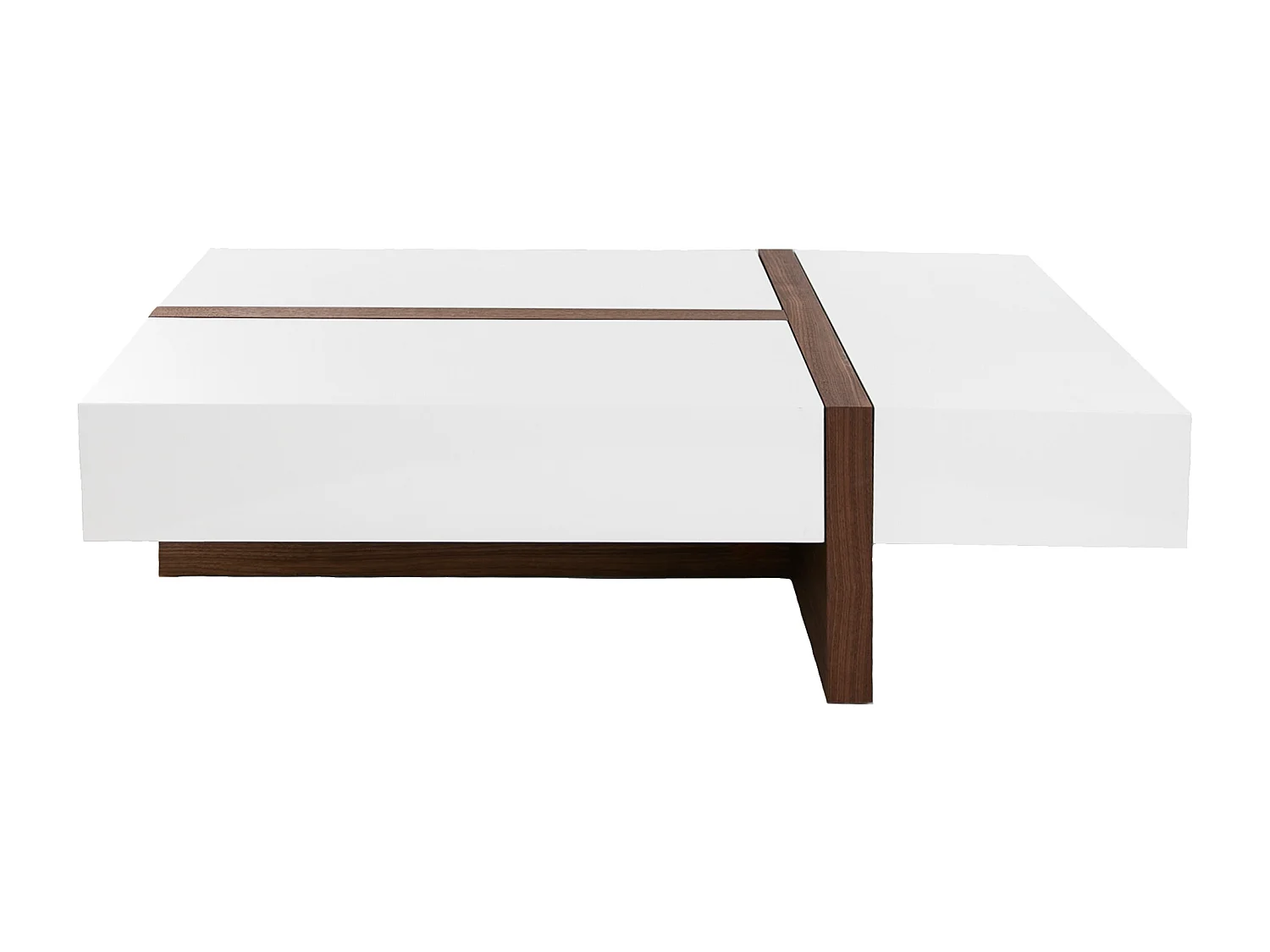 Witte salontafel van notenhout 2060 ANGEL CERDA