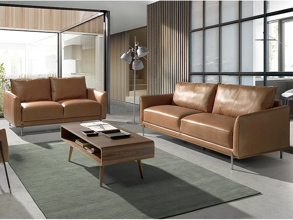 Table basse rectangulaire en noyer 2021 ANGEL CERDA