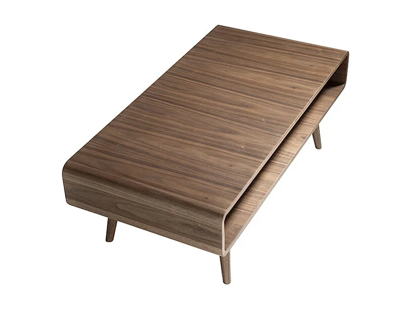 Table basse rectangulaire en noyer 2021 ANGEL CERDA