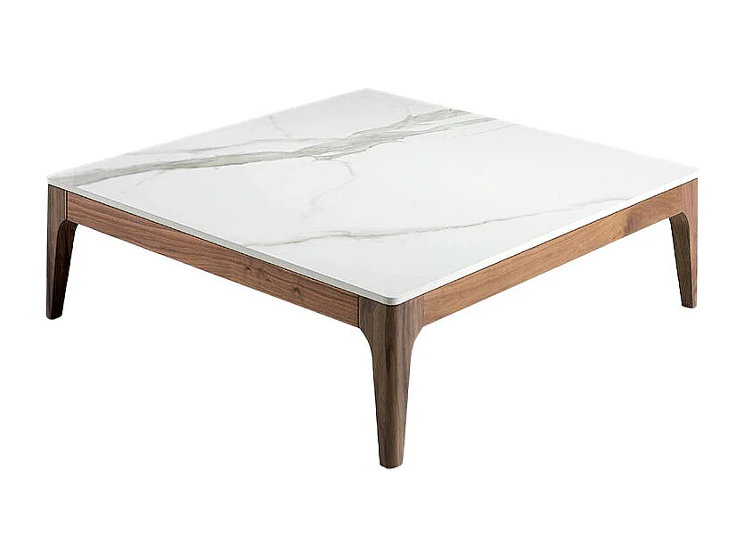 Table basse en verre imitation marbreet 2042 ANGEL CERDA