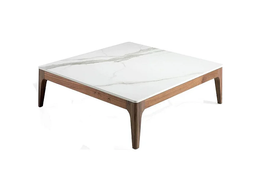 Table basse en verre imitation marbreet 2042 ANGEL CERDA