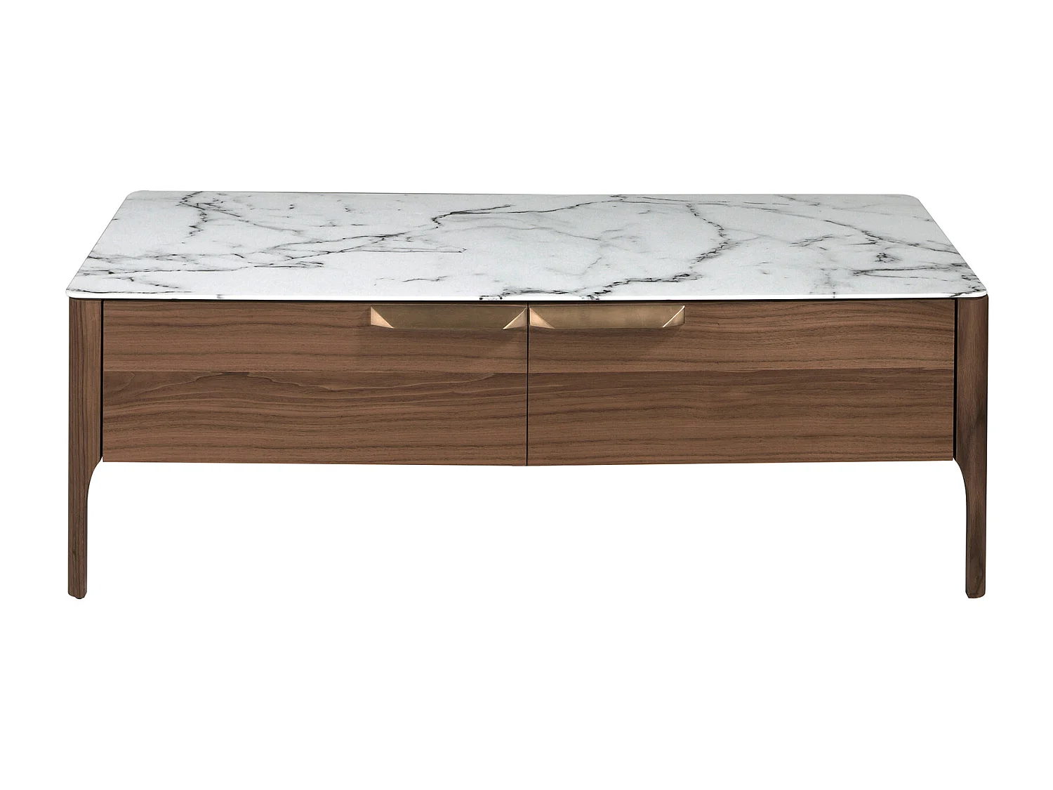 Couchtisch aus Nussbaum und Glas2046 ANGEL CERDA