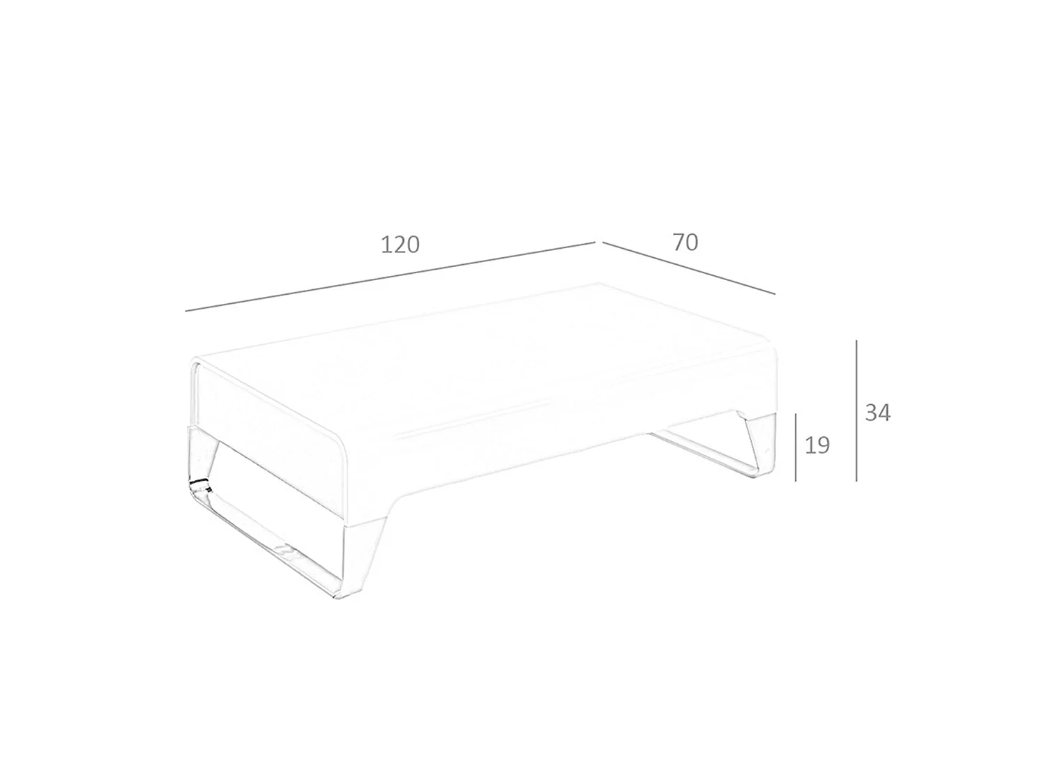 Table basse rectangulaire en noyer et acier chromé 2001 ANGEL CERDA