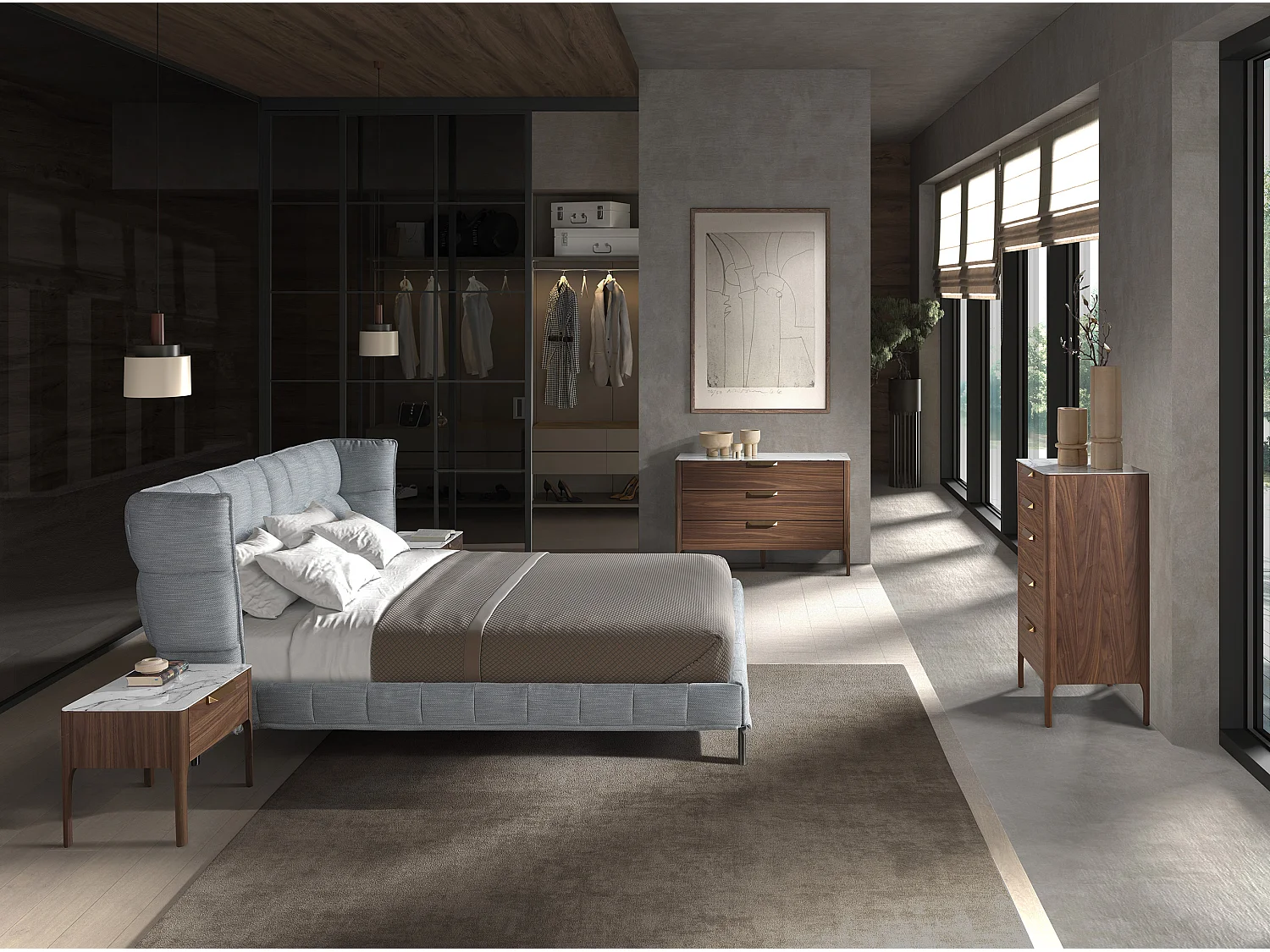 Chiffonnier de noyer 7039 ANGEL CERDA