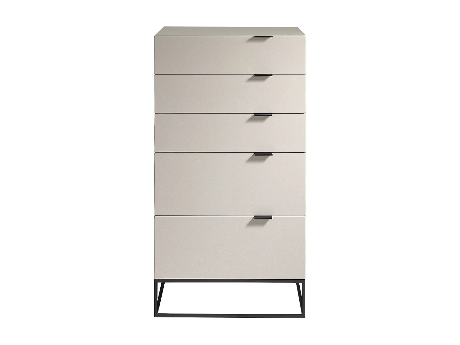 Chiffoniera legno grigio e acciaio nero 7019 ANGEL CERDA