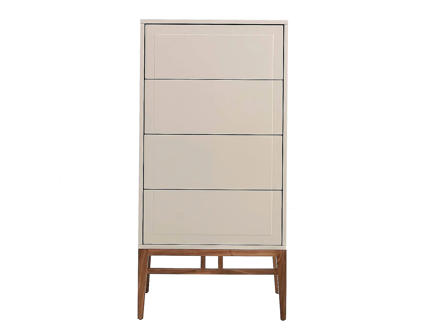 Chiffonier in Beige und Walnussholz 7036 ANGEL CERDA