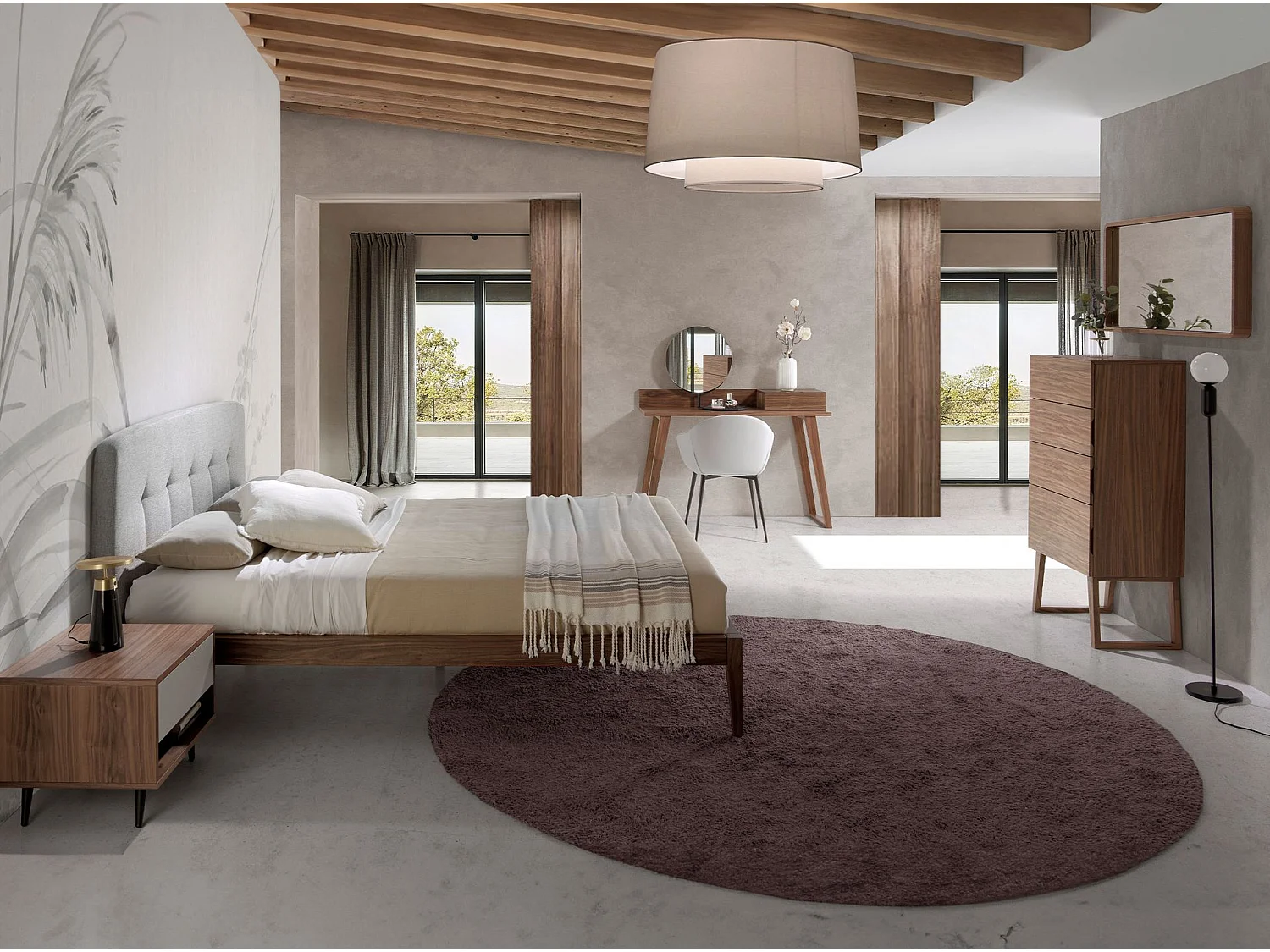 Notenhouten chiffonier