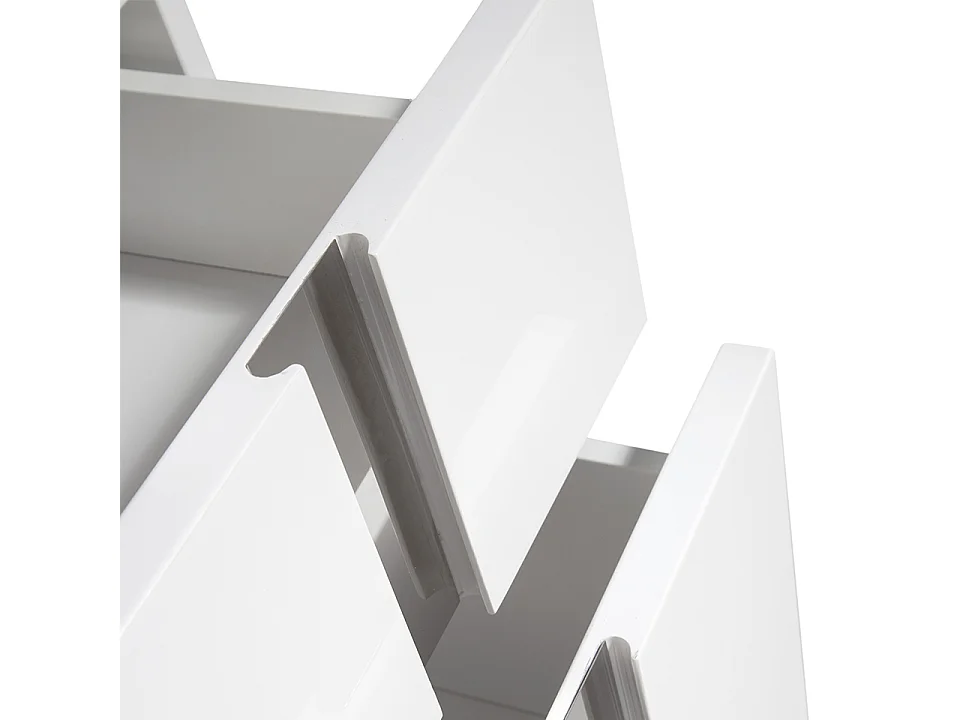 Chiffonier wit en verchroomd staal 7018 ANGEL CERDA