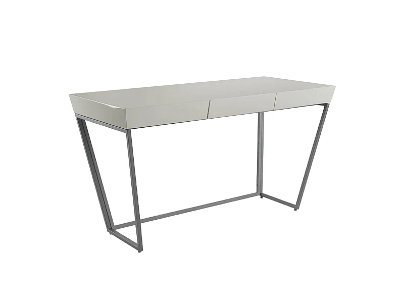 Bureau en bois gris perle