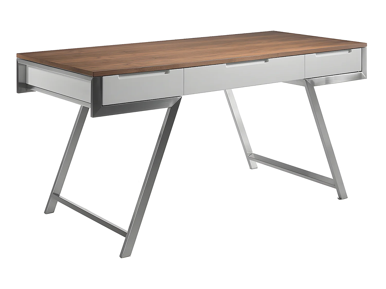 Bureau en bois de noyer et blanc 3134 ANGEL CERDA