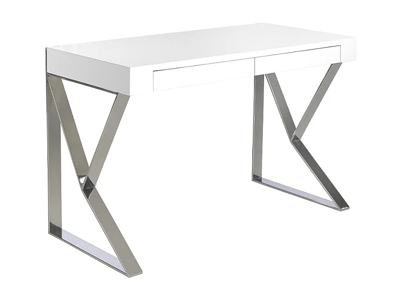 Bureau en bois et acier chromé 3014 ANGEL CERDA