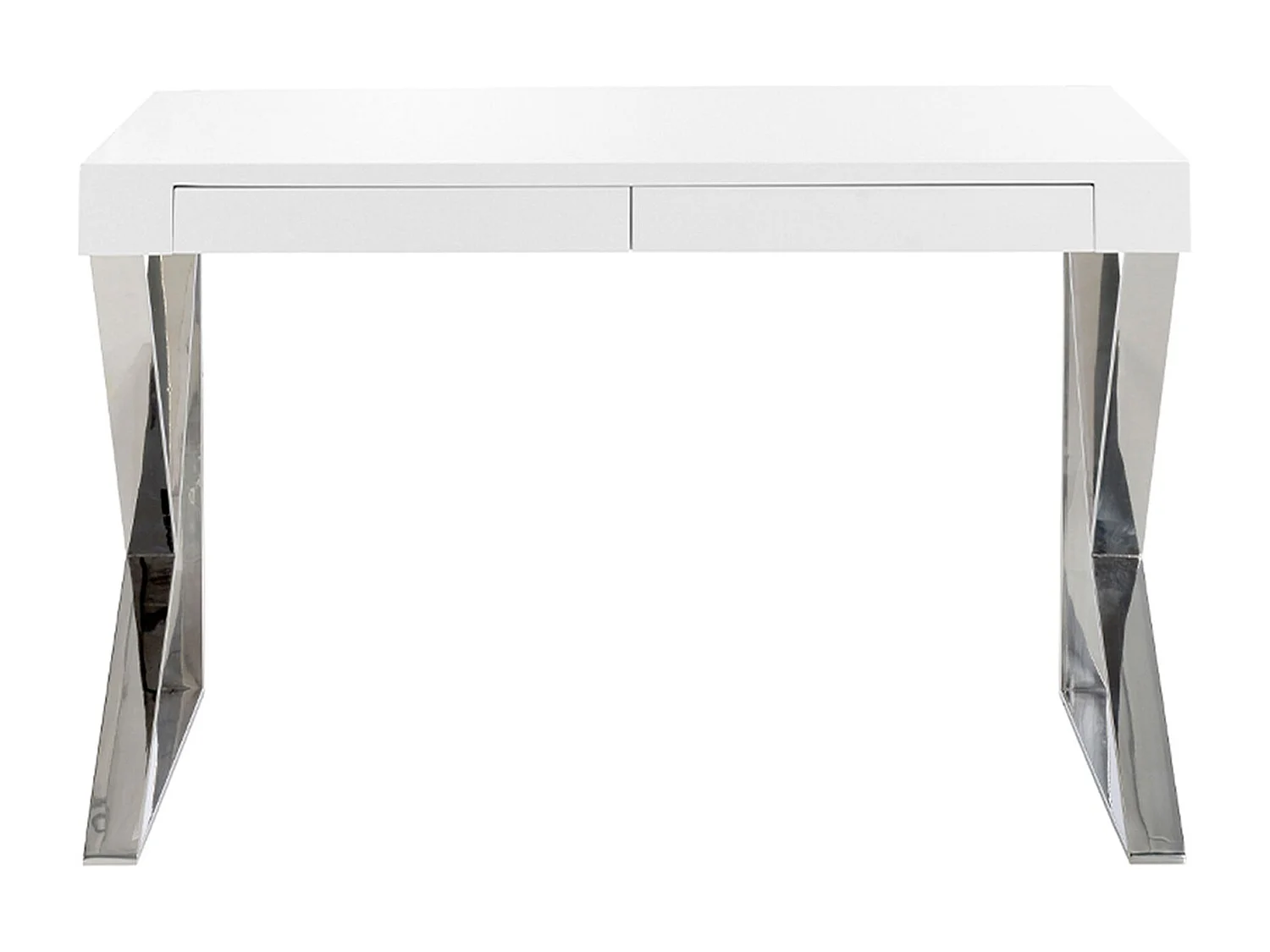 Bureau van wit hout en verchroomd staal 3014 ANGEL CERDA