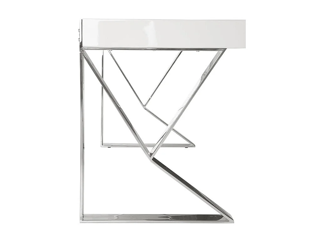 Bureau van wit hout en verchroomd staal 3014 ANGEL CERDA