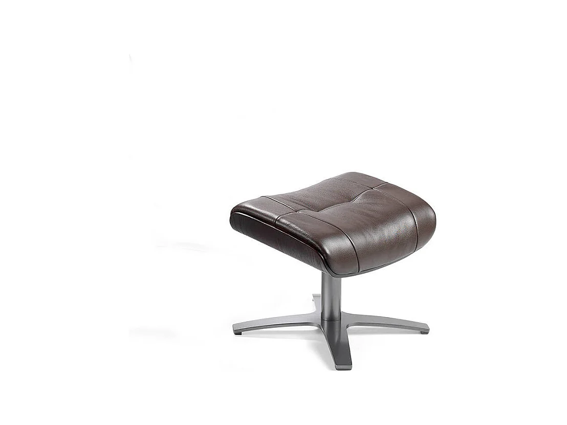 Repose-pieds en cuir brun chocolat 5003 ANGEL CERDA