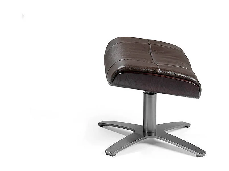 Repose-pieds en cuir brun chocolat 5003 ANGEL CERDA