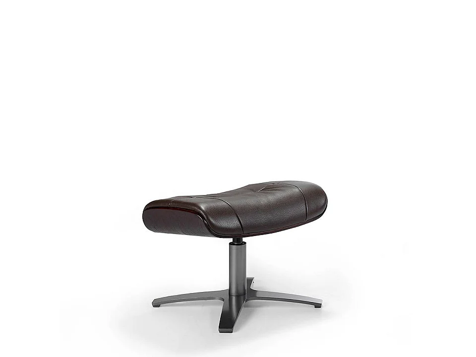 Repose-pieds en cuir brun chocolat 5003 ANGEL CERDA