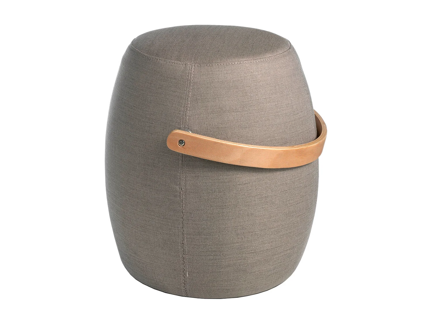 Puff rembourré en tissu gris 5074 ANGEL CERDA