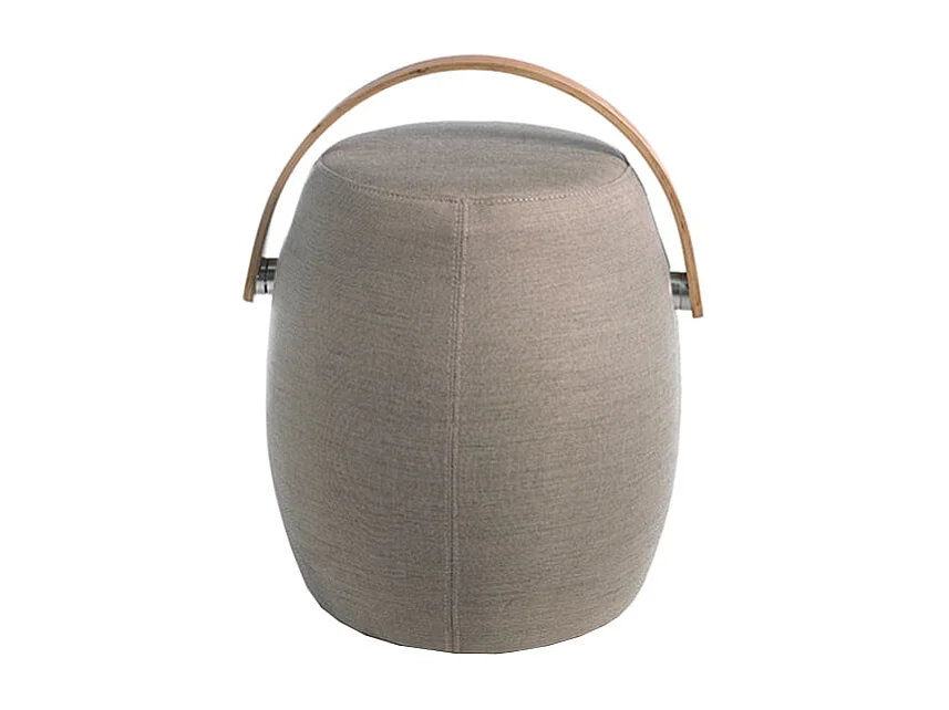 Puff rembourré en tissu gris 5074 ANGEL CERDA