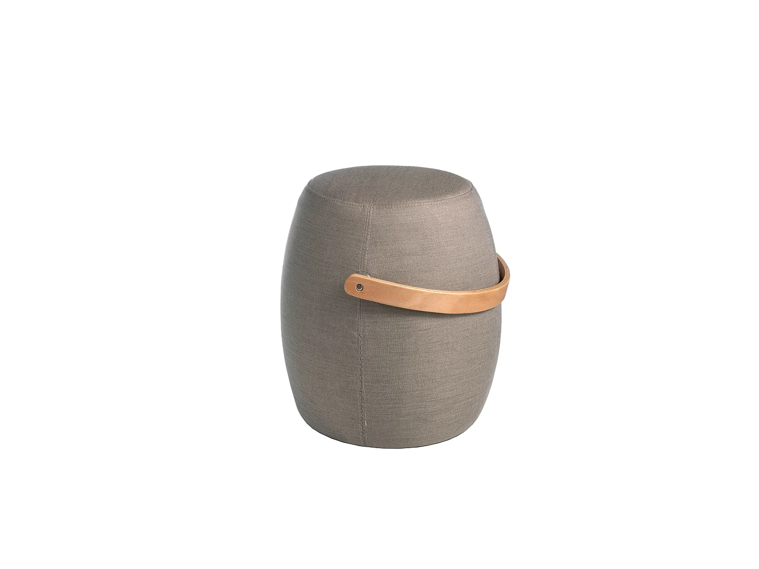 Puff bekleed in grijze stof 5074 ANGEL CERDA