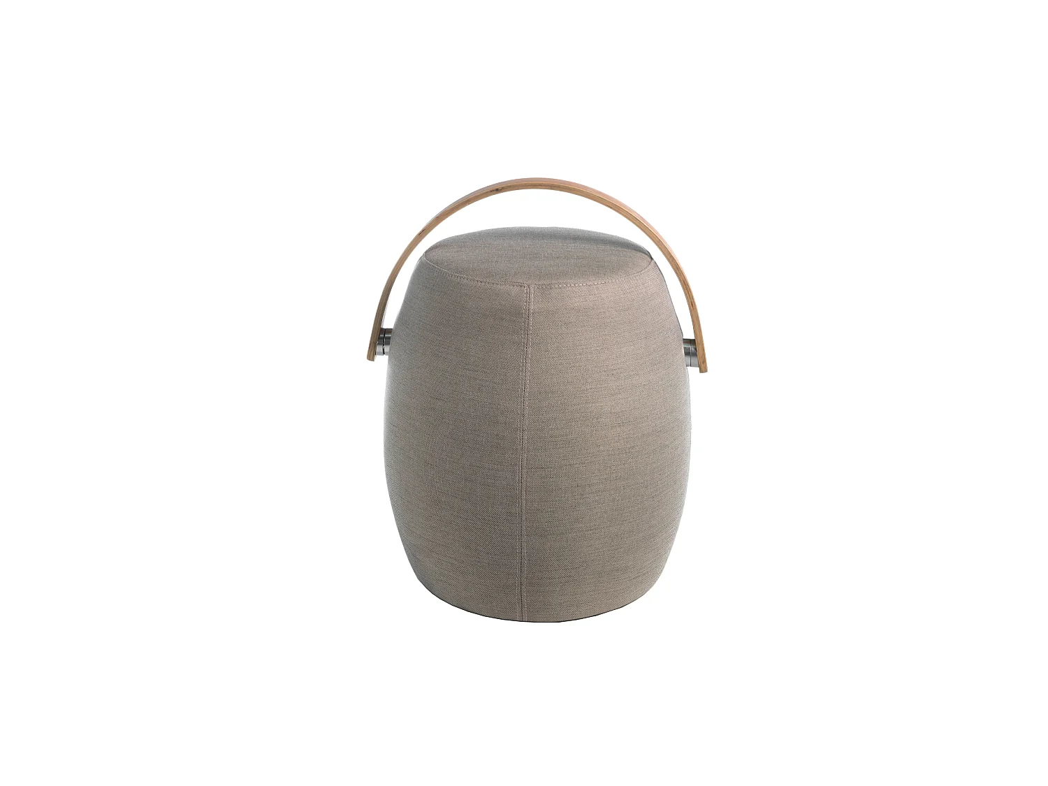 Puff bekleed in grijze stof 5074 ANGEL CERDA