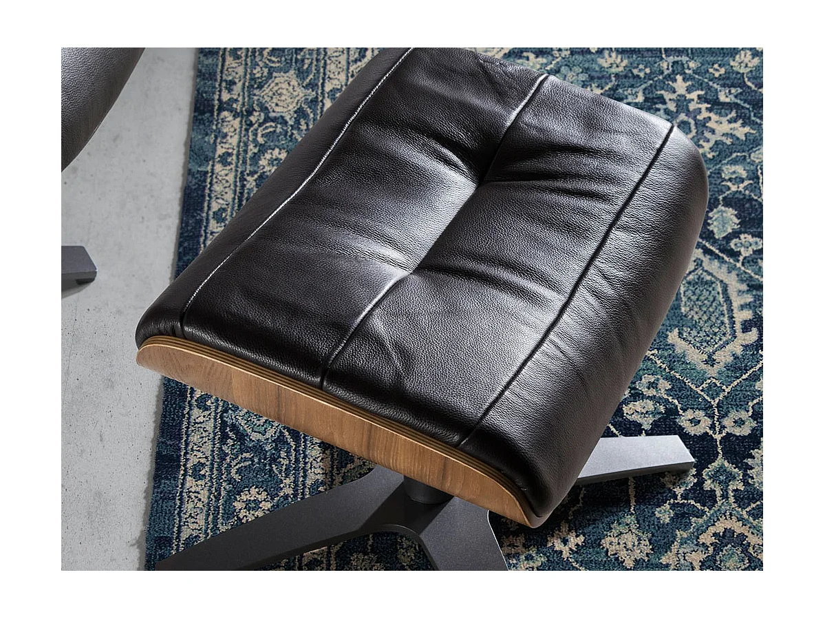 Repose-pieds en cuir marron chocolat 5035 ANGEL CERDA