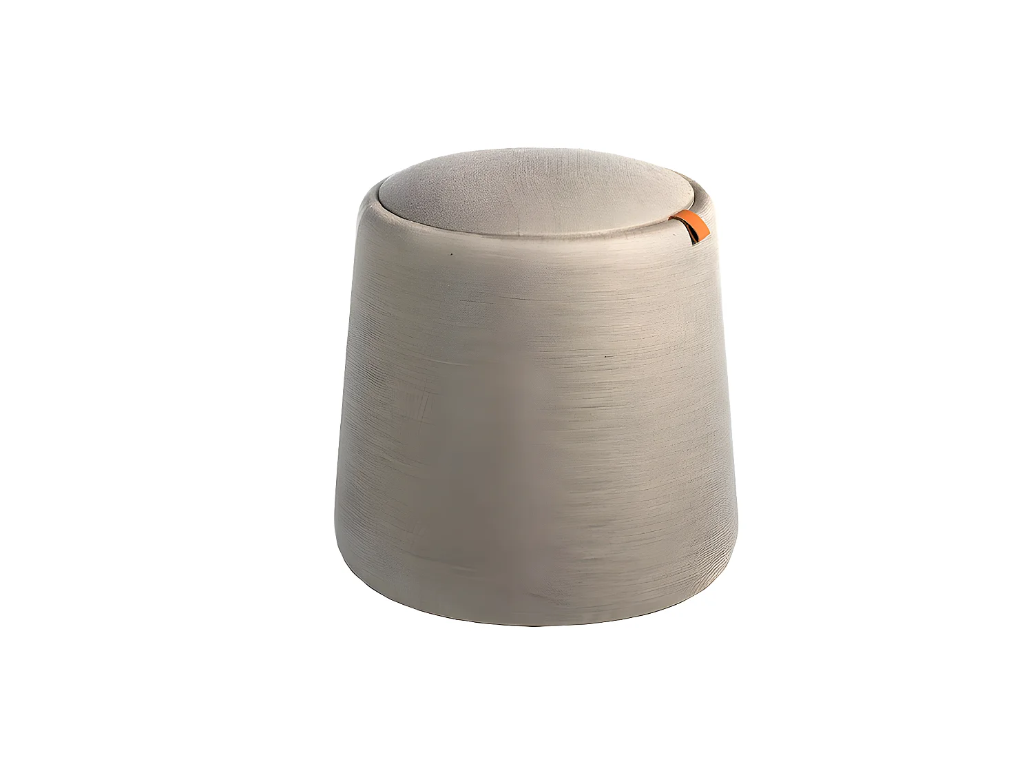 Puff rivestito in tessuto grigio   5073 ANGEL CERDA