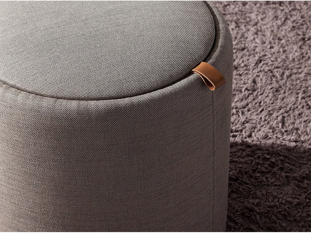 Pouf en tissu gris 5073 ANGEL CERDA