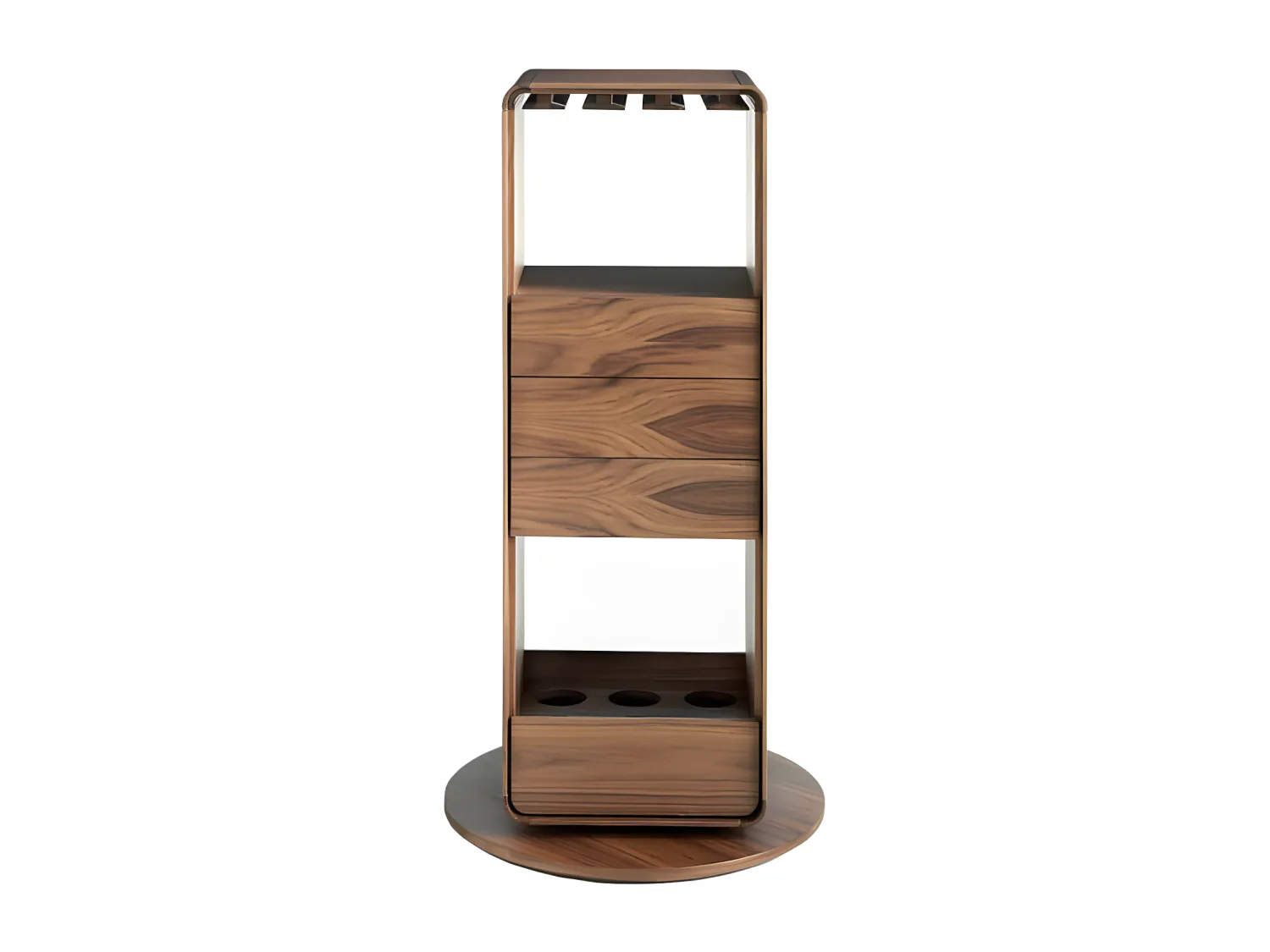 Drehbarer Barschrank aus Nussbaum  3115 ANGEL CERDA