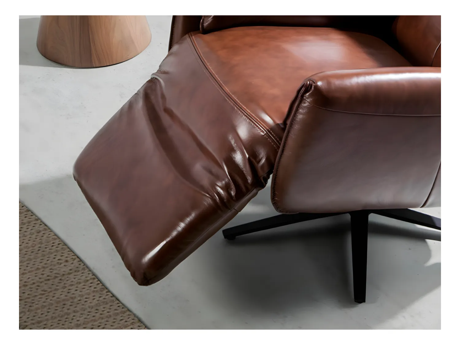 Fauteuil pivotant double relax en cuir 5056 ANGEL CERDA