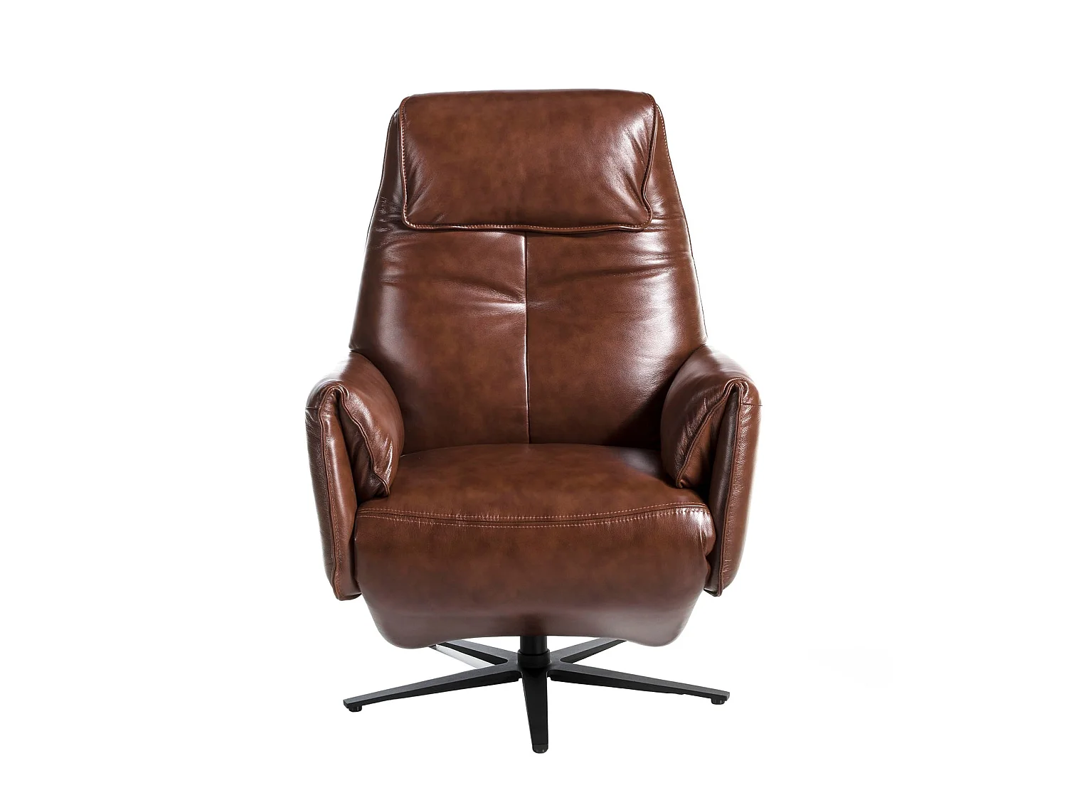 Drehsessel aus Leder, schokoladenbraun 5056 ANGEL CERDA
