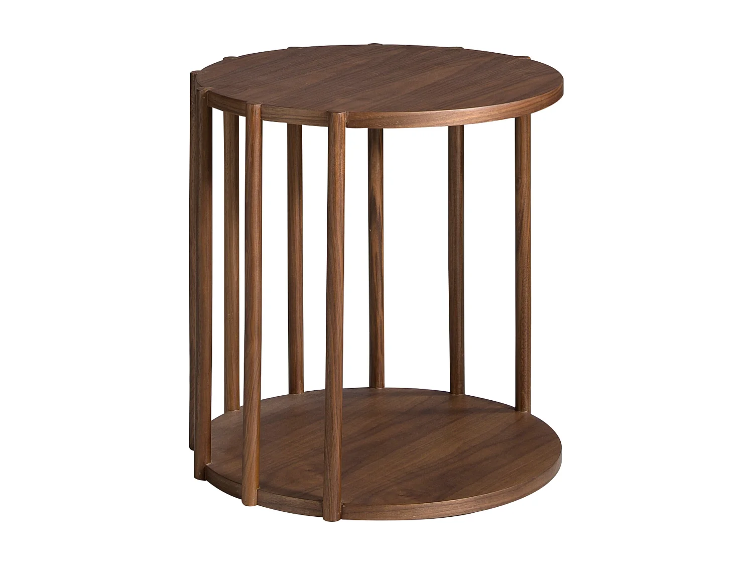 Okrągły stół narożny z orzecha włoskiego 2039 ANGEL CERDA