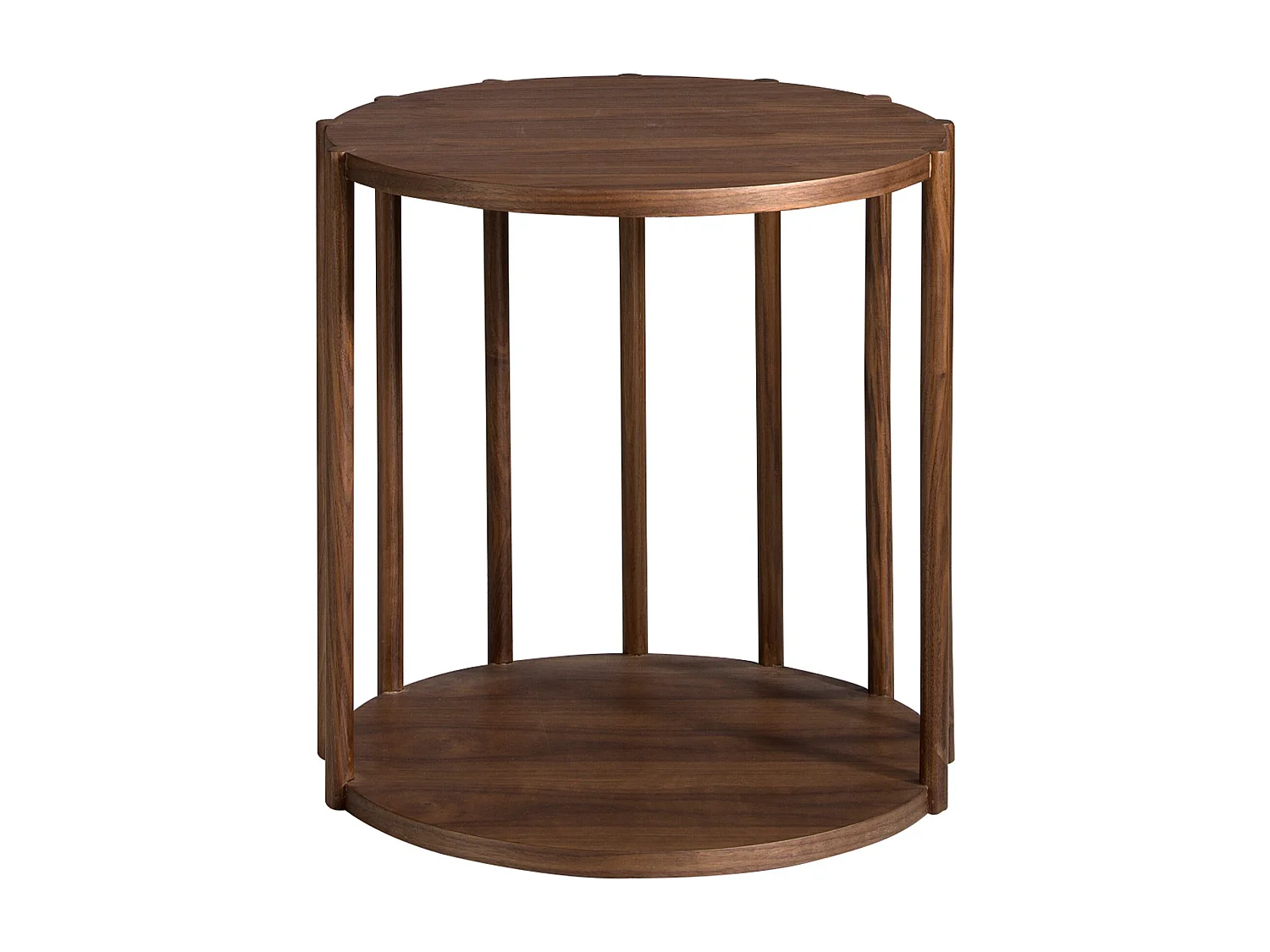 Okrągły stół narożny z orzecha włoskiego 2039 ANGEL CERDA