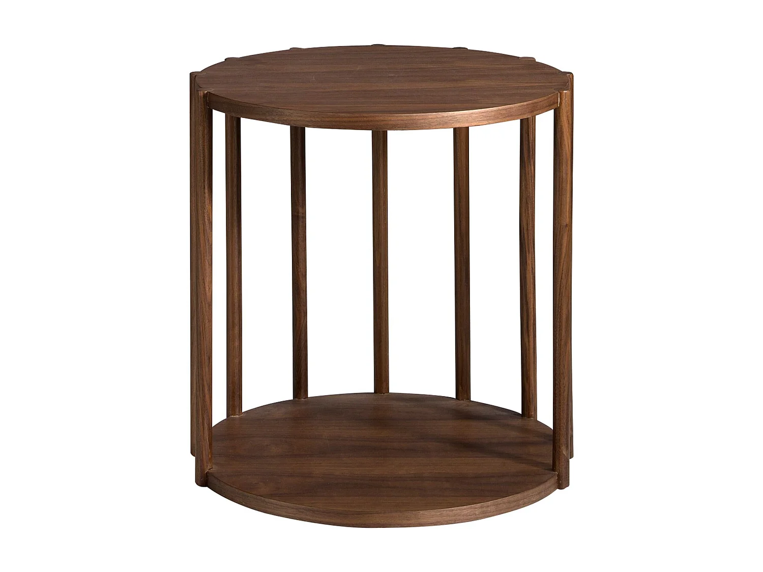 Table d'angle ronde en noyer 2039 ANGEL CERDA