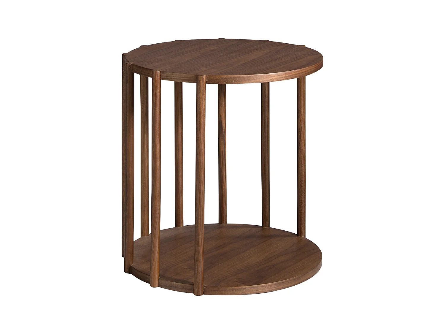 Table d'angle ronde de noyer 2039 ANGEL CERDA