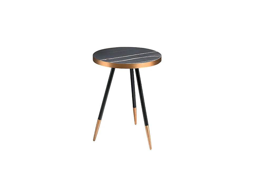 Ronde porselein zwart marmeren hoektafel 2069 ANGEL CERDA