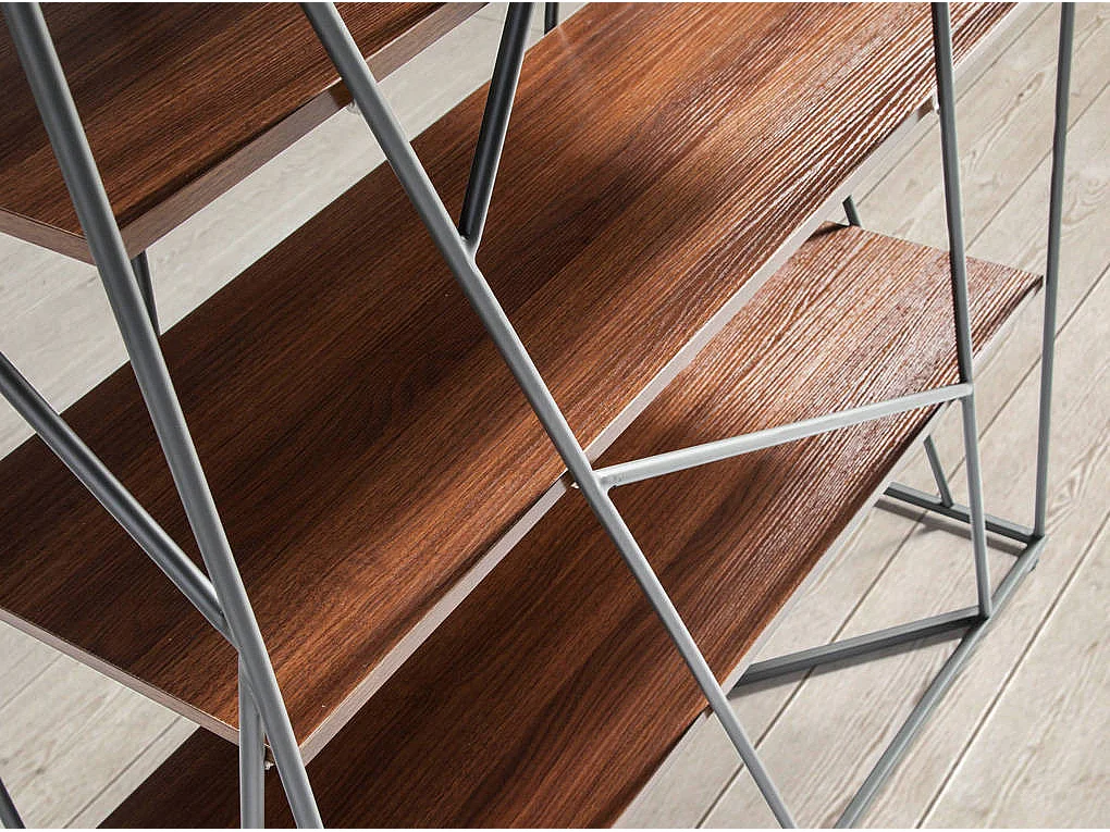 Regale aus Nussbaum und schwarzem Stahl 3103 ANGEL CERDA