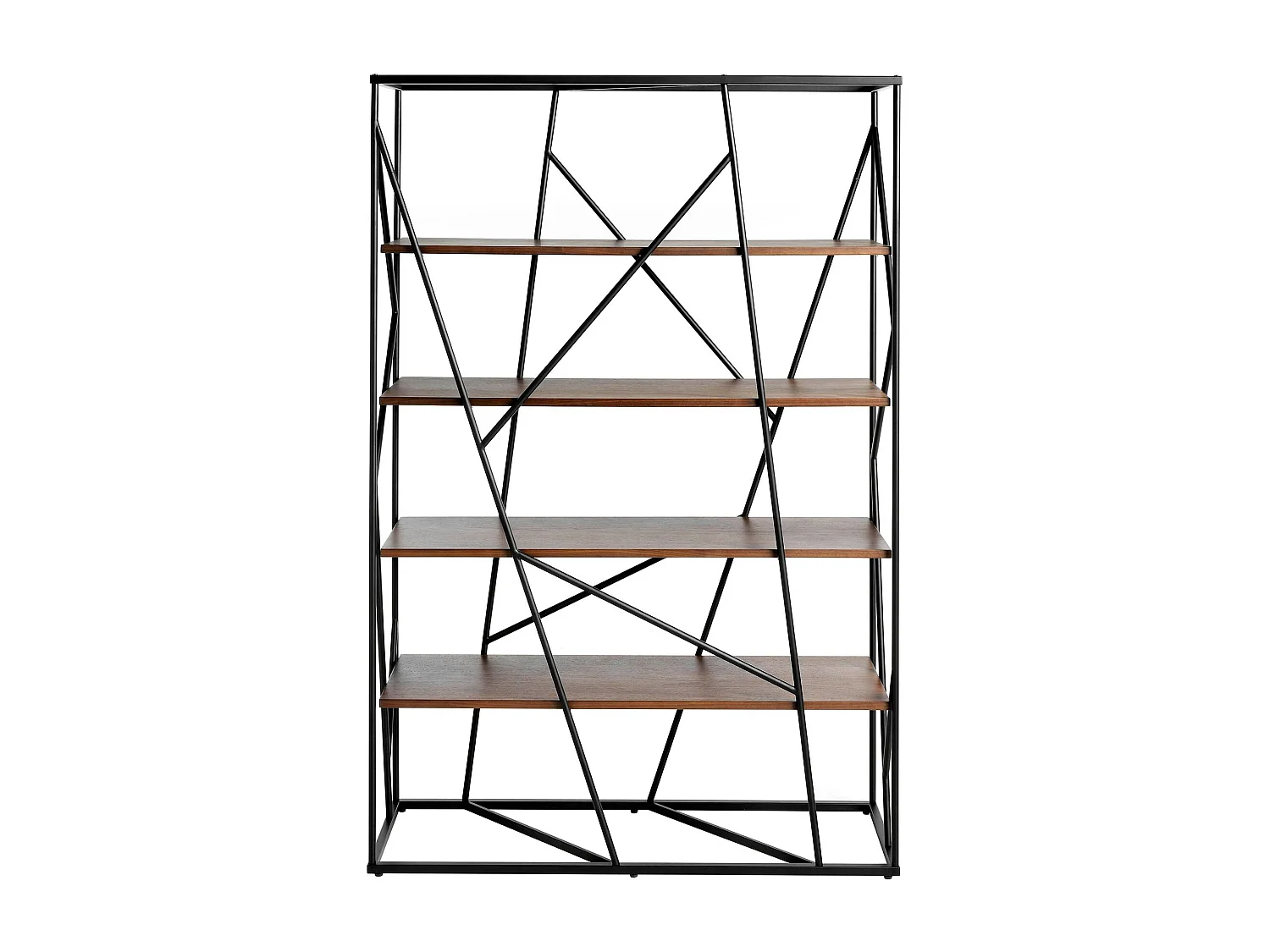 Étagères en noyer et en acier noir 3103 ANGEL CERDA